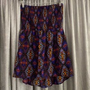 Tube top- shirred top & flow bottom